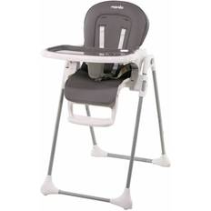 Premium Grey Leatherette Højstol