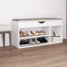 vidaXL Shoe Bench with Cushion 104 x 30 x 49 cm