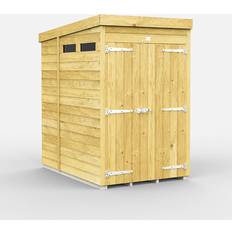 Outbuildings 7 Feet Pent Security Shed Double Door