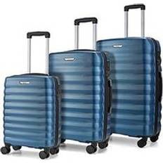 Rock Blue Suitcase Sets Rock Luggage Berlin Set of 3 Wheel