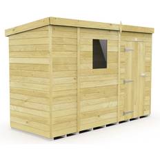 Outbuildings 4 Feet Pent Security Shed Double Door