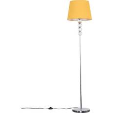 Acrylic Floor Lamps & Ground Lighting ValueLights Modern Silver Chrome Clear Acrylic Ball Floor Lamp