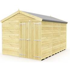 Outbuildings 12 Feet Apex Shed Double Door Windows