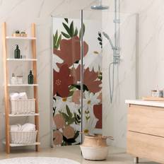 Docce Klebefieber Panneau Mural Douche Fleurs Variantes En Rose Et Blanc I