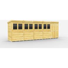 Outbuildings 4 Feet Pent Shed Double Door With Windows