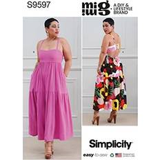 Yarn & Needlework Supplies Simplicity SS9597U5 Misses Dress U5 16-18-20-22-24