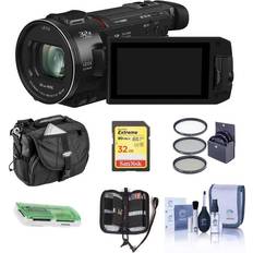 Camcorders Panasonic HC-WXF1K 4K UHD Camcorder, LCD & EVF Viewfinder With Free Acc Bundle