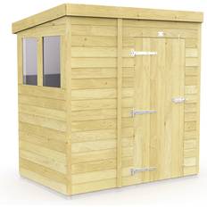 Outbuildings 7 4 Feet Pent Security Shed Double Door