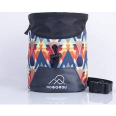 Noborou chalk Bag for Rock climbing Bouldering chalk Bag Zippered Pocket Adjustable and Removable Belt Sunset Orange