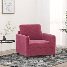 Møbler vidaXL Lænestol 60 cm Velour Vinrød