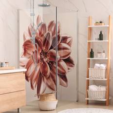 Docce Klebefieber Panneau Mural Douche Dahlia Rosa Oro Metallizzato