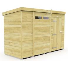 Outbuildings 4 Feet Pent Security Shed Single Door