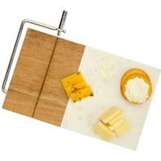 Homiu Acacia Marble Cheeseboard Wire Cutter