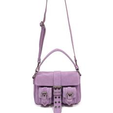 Suède Handtassen Núnoo Small Honey Buckle Suede Crossbody Taske, Purple