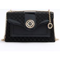 River Island Sort Tasker River Island Monogram Chain Shoulder Bag - Black