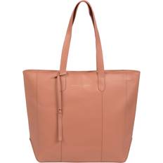 Pure Luxuries 'Amberley' Misty Rose Vegetable-Tanned Leather Tote Bag Pink