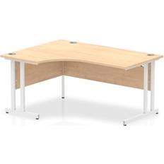 Yes (Manual) Writing Desks Impulse 1600mm Left Crescent Maple Writing Desk