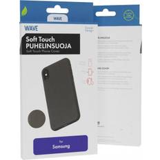 Wave Soft Touch Silicone Cover, Samsung Galaxy A15, Black