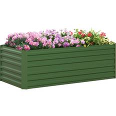 OutSunny Galvanised Steel Outdoor Raised Bed