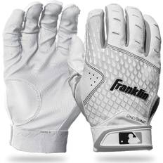 Baseball Franklin Sports 2ND Skinz Batting Gloves Adult White