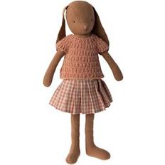 Maileg Bunny rust Size 3 i nederdel og strik