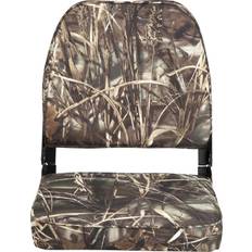 Attwood 98395CAMO Low-Back Padded Boat Seat, Camo, High-Impact Plastic Frame, 7 Inches W x 16 Inches D x 16 Inches H