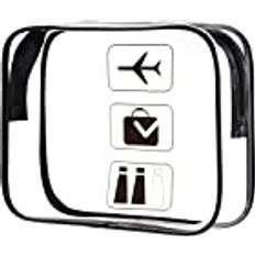 Oderra Toiletry Bag, Transparent, 1 Piece Cosmetic Bag, TSA Approved Hand Luggage Toiletry Bag, Travel Accessories of Liquids for Men and Women