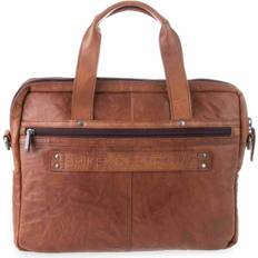 Spikes & Sparrow Mapper Spikes & Sparrow Bronco Briefcase Cognac