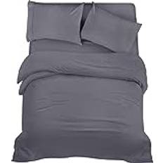 Utopia Bedding 4 Double Grey