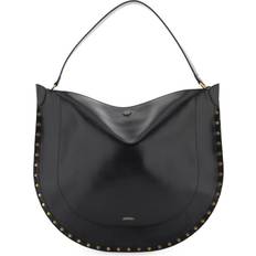 Isabel Marant Smooth Leder Hobo -Tasche mit Black OS