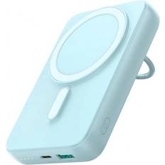 Joyroom Trådlös powerbank 10000mAh JR-W050 20W MagSafe med ring och stativ blå