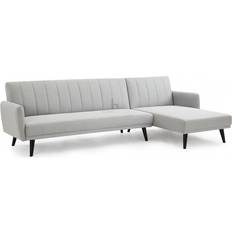 HOME DETAIL Clinton L-Shaped Grey Sofa 270cm 2pcs 3 Seater