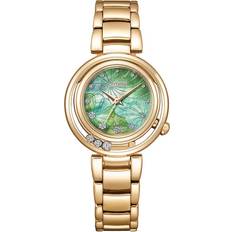 Citizen Dam - Guld - Rostfritt stål Armbandsur Citizen em1113-82y solar elegance