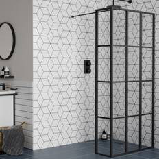 Nova 700mm Black Grid Shower