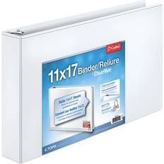 Cardinal 22132 ClearVue Slant-D Ring Binder 2' Capacity 11 x 17 White