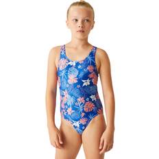 Children's Clothing Regatta Girls Katrisse Swimsuit Blue Print, Blue Print, Years, Women YEARS