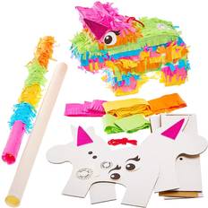 Baker Ross FX904 Rainbow Unicorn Pinata Kit Pinata Game and Decoration for Kids Parties