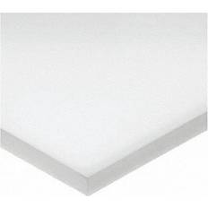 Sheet Materials Delrin Acetal Sheet 12"L x 12"W x 1" Thick, White