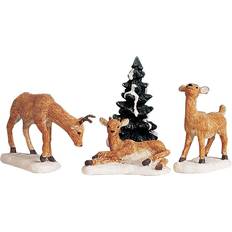 Lemax 92299-487, dad set/4, weihnachtsdorf, weihnachtsfiguren, rehe