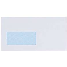 Suministros de Envío y Embalaje SAM Caja 500 sobres americano (115x225) offset blanco 90 grs. ventana izquierda 45x100 b.20 i.20 opensam autoadhesivo con tira de silicona 247759
