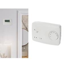 Perel Heizungsregler nachtabsenkung heizung raumthermostat raumtemperaturregler 230v Weiß