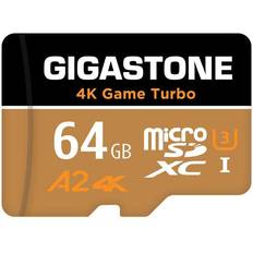 Gigastone [5-Yrs Free Data Recovery] 64GB Micro SD Card, 4K Game Turbo, Nintendo-Switch MicroSDXC Memory Card, GoPro, Action Camera, DJI, Drone, UHD Video