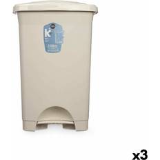 BigBuy Home Pedalhink Beige Plast 50 L