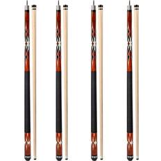 Table Sports GSE Games & Sports Expert & Sports Expert Set of 4 Canadian Maple Hardwood Billiard Pool Cue