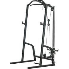 Fitness Soozier Power Cage with Pulley System, Squat Rack, Pull up Push up Stand