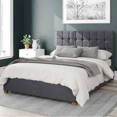 Beds & Mattresses Dunelm Aspire Sinatra Super King Steel Plush Velvet