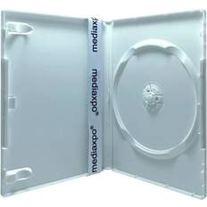 Optical Storage 25 PREMIUM STANDARD Solid White Color Single DVD Cases Professional Use