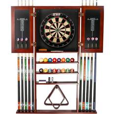 Table Sports GSE Games & Sports Expert & Sports Expert 10 Billiard Pool Cue Wall Mounted Rack & Dart