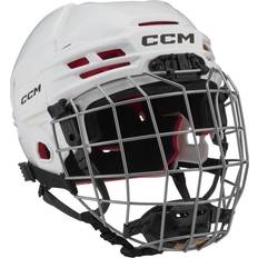 Hockey su ghiaccio CCM Caschi Hockey su Ghiaccio Bianco Juniores Combo bianco