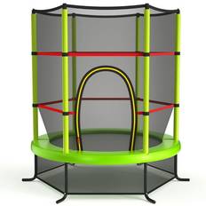 Trampolines Gymax 55 Recreational Trampoline for Kids Toddler Trampoline w/ Enclosure Net Green